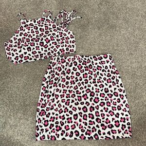 Cheetah two piece set